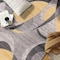 World Rug Gallery Modern Geometric Circular Harmony Non Shedding Soft Area Rug 2' x 7' Yellow 393YELLOW2x7 - alternate 5